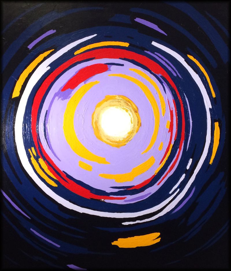 painting: Blue Circle